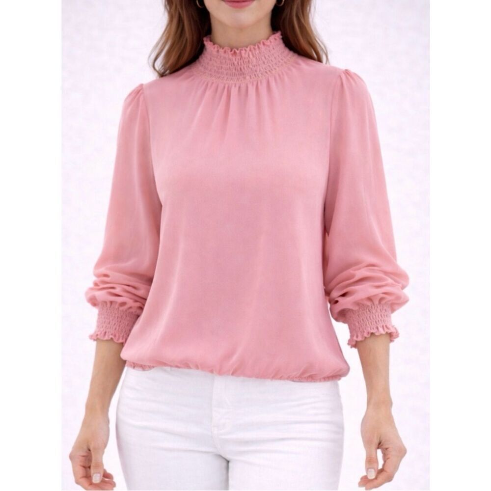 Sweet Pea for New York And Company Seashell Pink Blouse